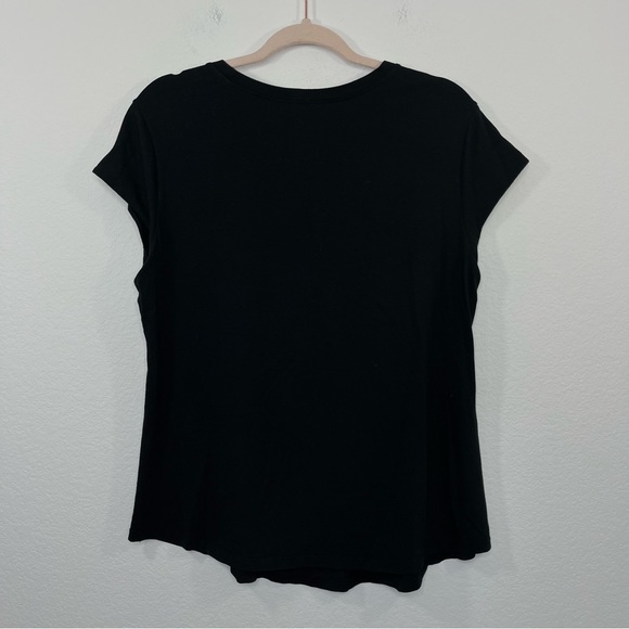 Universal Standard Ashely Cap Sleeve Tee Black size 14/16 - Picture 5 of 9